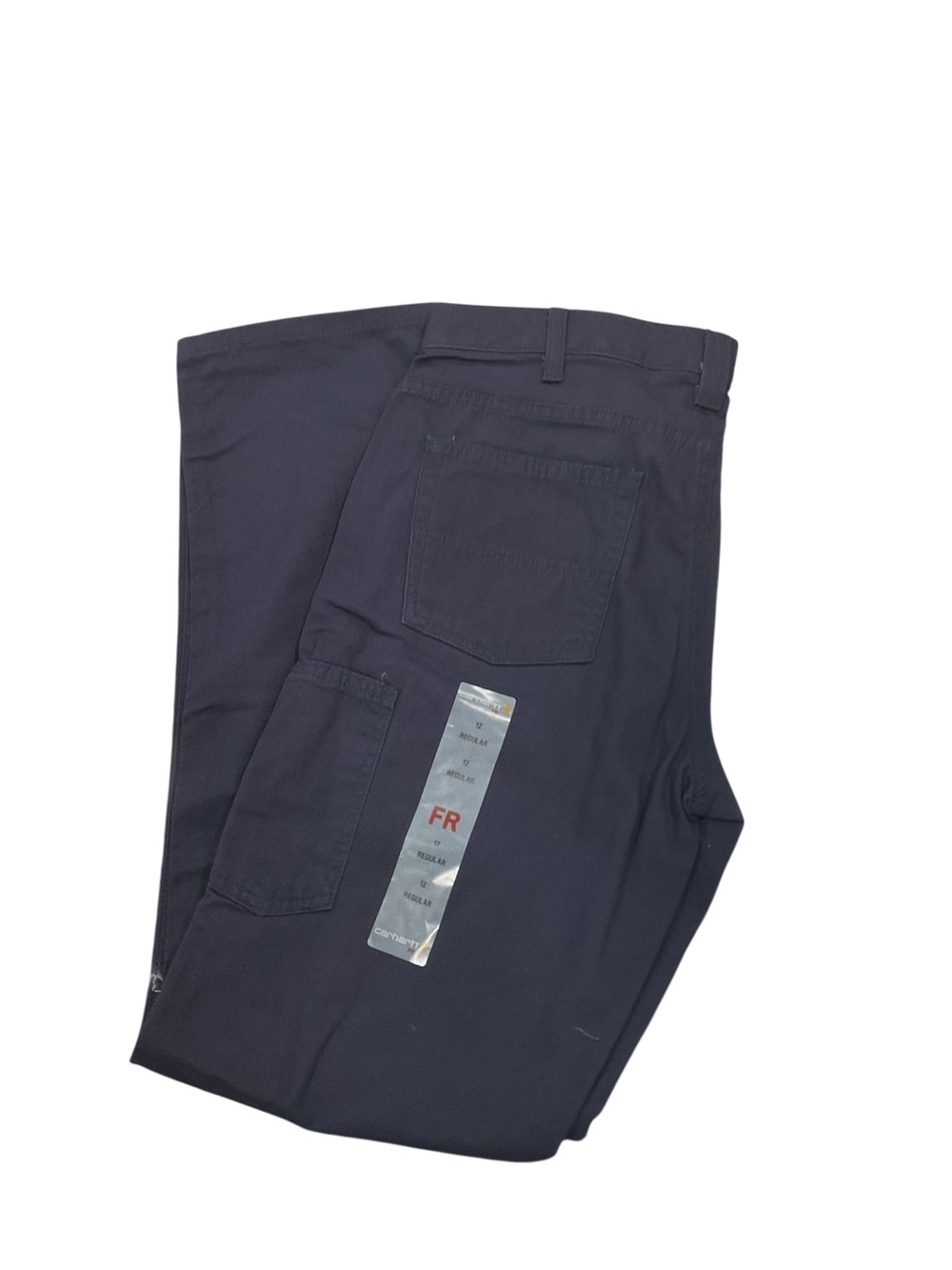 Carhartt Women's Straight Leg FR Pants - Navy Blue size 12